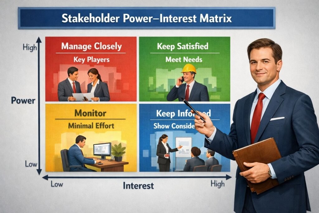 Stakeholder Power Interest Matrix - Free Download Word