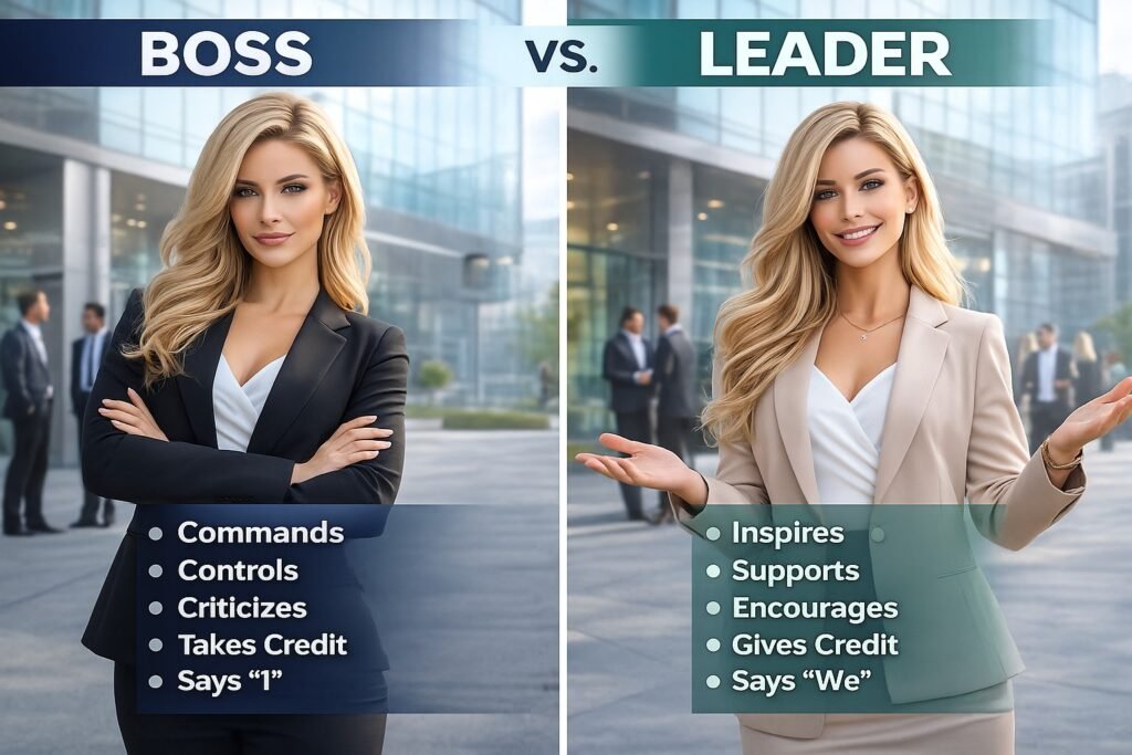 Difference Between A Boss And A Leader