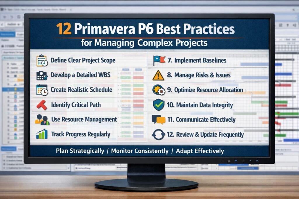 12 Primavera P6 Best Practices for Managing Complex Projects
