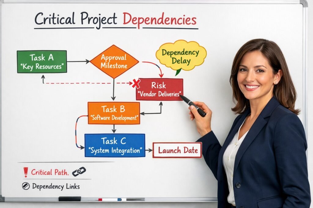 Critical Project Dependencies in Modern Supply Chain Programs