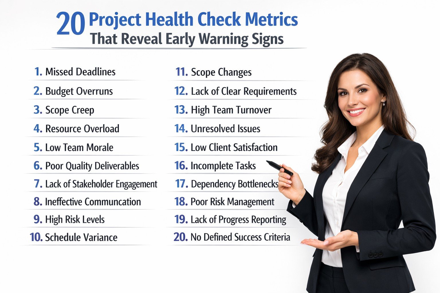 20 Project Health Check Metrics That Reveal Early Warning Signs - PM ...